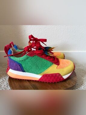 Freshy Smoove Multicolor Suede Rainbow Sneakers W 5,5